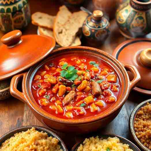 Algerian Doubara spicy Bean Stew Recipe